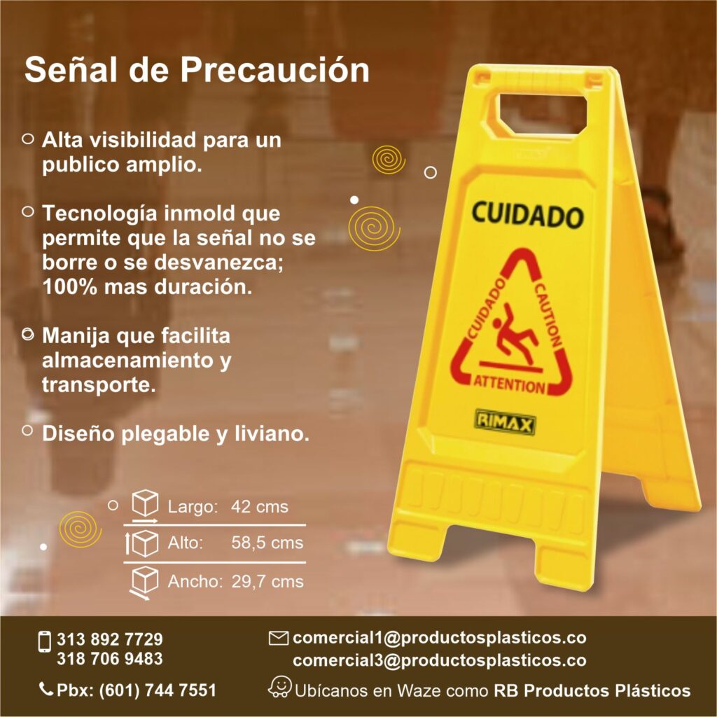 Señal Prevención Piso Mojado – Productos Plásticos